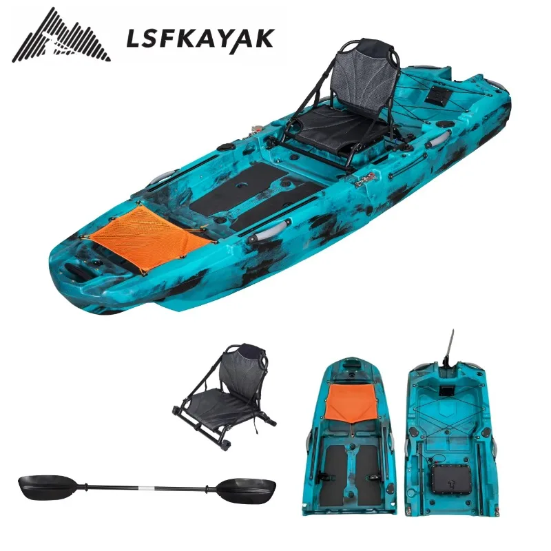 2026 3M 1-Person Modular Fishing Kayak Boat-Stable Drifting Ready Lightweight Eco-Friendly HDPE For Sea & Outdoor Sports