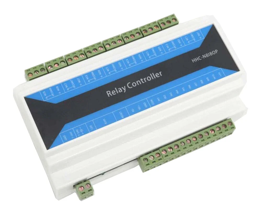 NF 8 Channel Industrial Ethernet IP Network Relay Module Remote Controller Device Ethernet to RS485 Bistable Relay MODBUS TCP