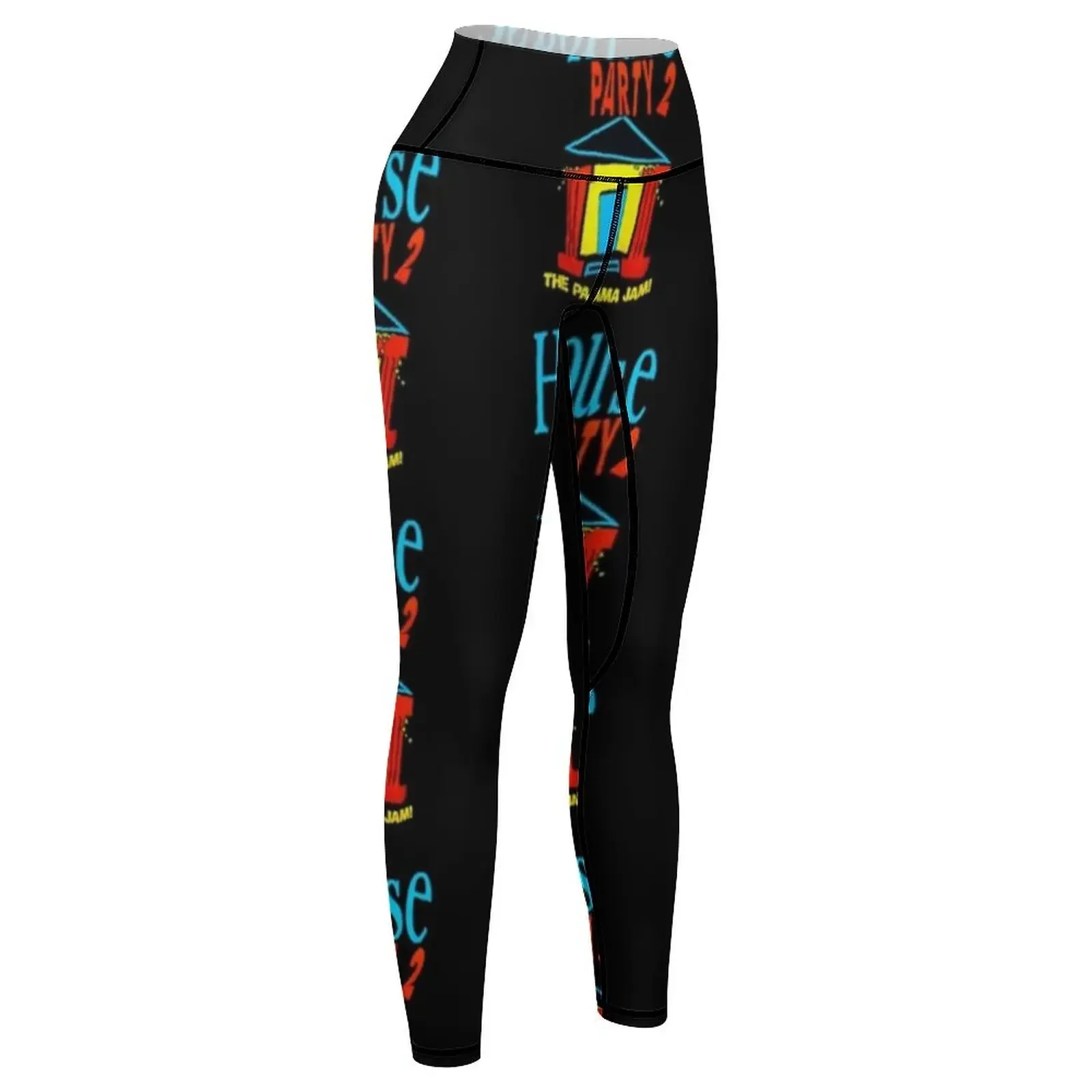 1992 House Party 2 THE PAJAMA JAM Vintage Kid 'n Play Classic 90's Leggings المرأة اللياقة البدنية الركض للنساء طماق
