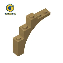 Gobricks 76768 14395 1x5x4 curved brick high-tech Changeover Catch For Building Blocks Parts DIY Educational Toy Brick Parts