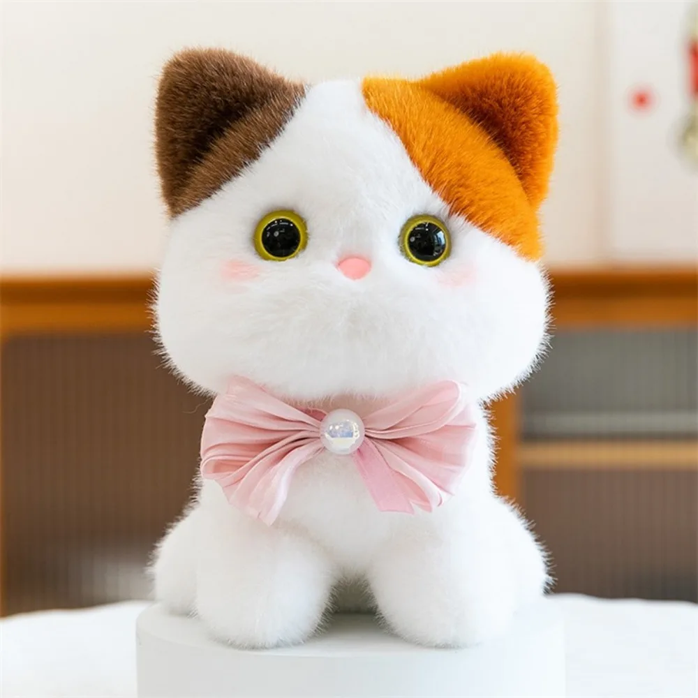 

Siamese Kitten Sanhua Cat Plush Doll Lazy Fluffy Ragdoll Cat Plush Toy Stuffed 23cm Heterochromatic Cat Doll