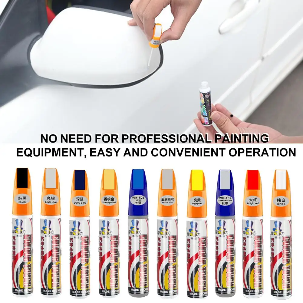 

Multiple Colors Car Scratch Repair Pen Paint Brush Included For Auto Graffiti & Scratch Touch-Up Repair Paint Surface Z3F8