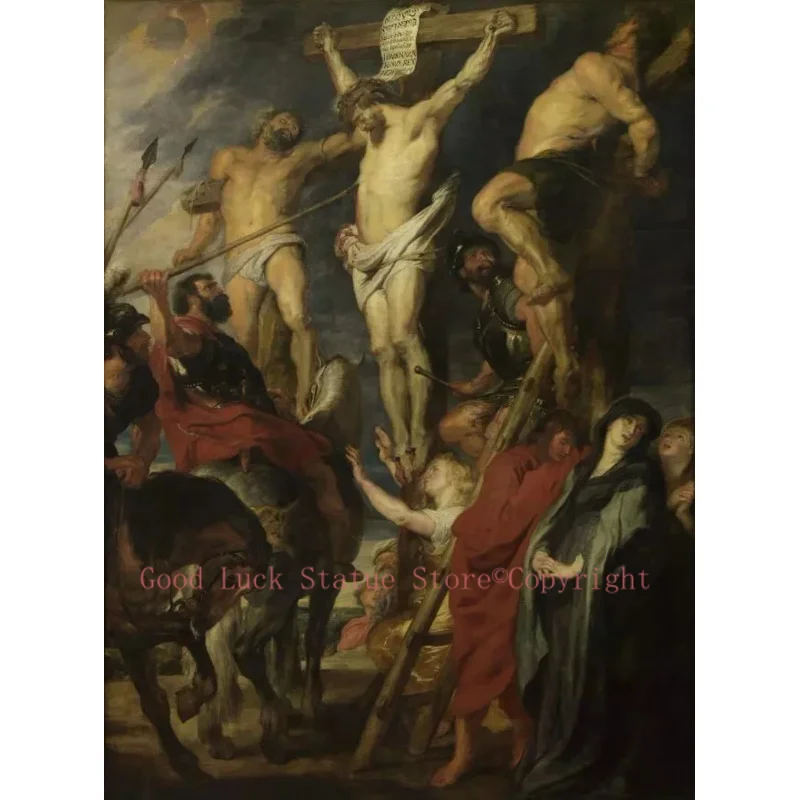 home Church hall wall decor ART Decorative Peter Paul Rubens Christ Crucified on corss painting painting on canvas free ship