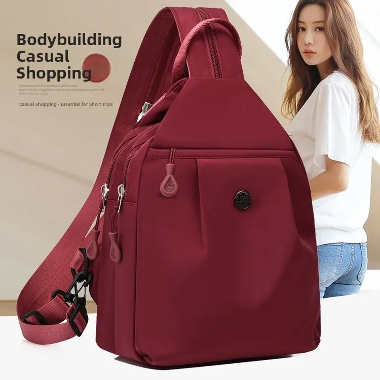 Multi-Functional Lightweight Multi-Layer Fashionable Dual-Shoulder Crossbody Chest Bag Travel Bag for Youth Men And Women