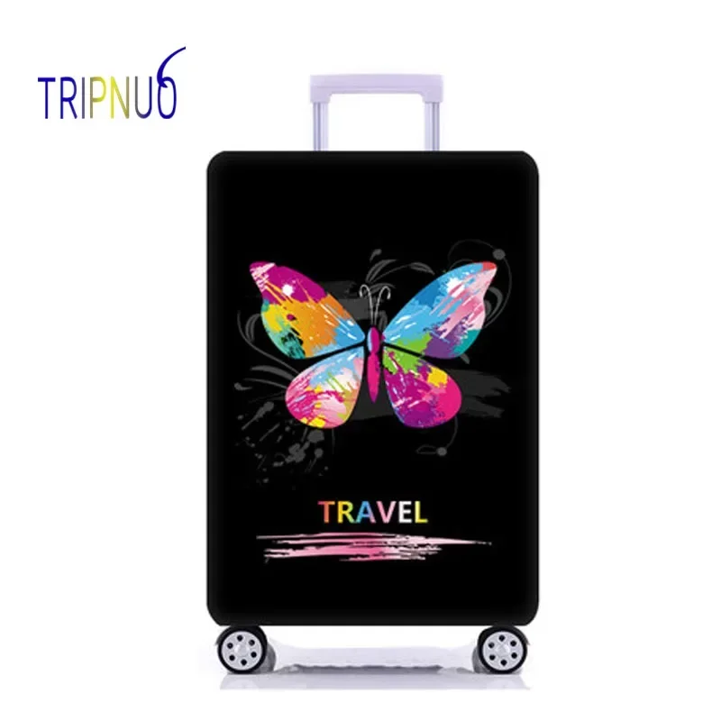 TRIPNUO Butterfly Elastic Luggage Protective Cover, Suitable18-32 Inch , Trolley Case Suitcase Dust Cover Travel Accessories