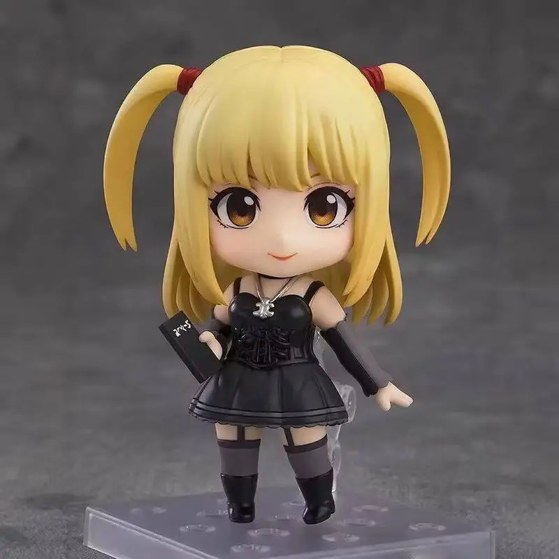 # 2674 Death Note Misa Amane Chibi-Figur mit austauschbaren Gesichtern, Desktop-Ornament, niedliches Anime-Merchandise, Sammlermodell, Spielzeug, Geschenk für Anime-Fans