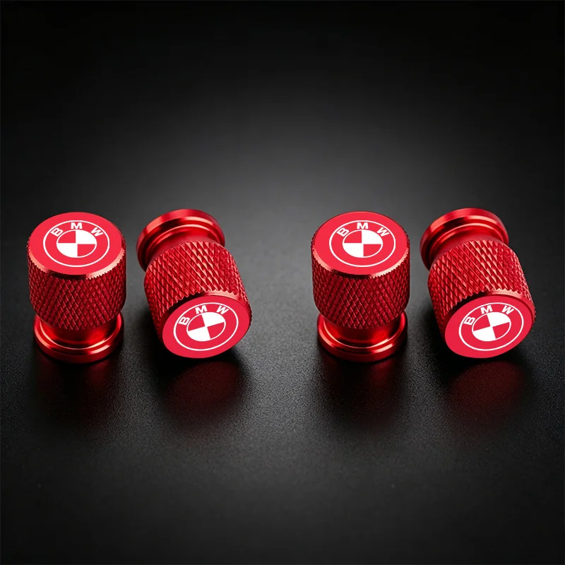 4Pcs Aluminum Car Wheel Tire Valve Caps Tyre Rim Stem Covers Airdust Waterproof For BMW 1 3 5 6 7 Series X1 X3 X4 X5 G20 G38 F48