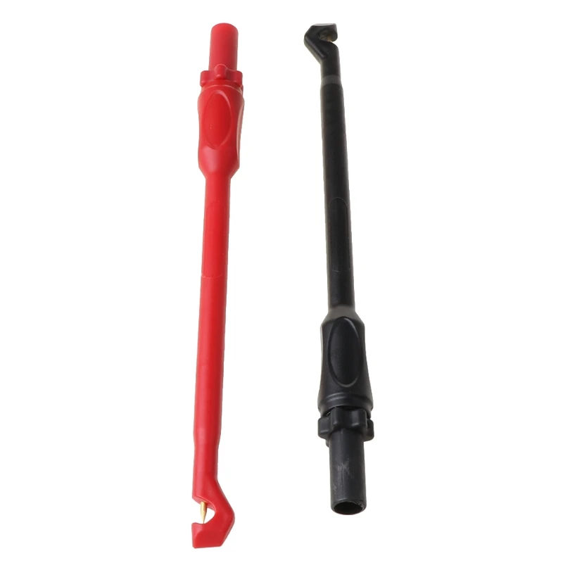 2Pcs Automotive Test Power Probe Wire-Piercing Probe Clip Puncture Probe with 4mm Banana Socket