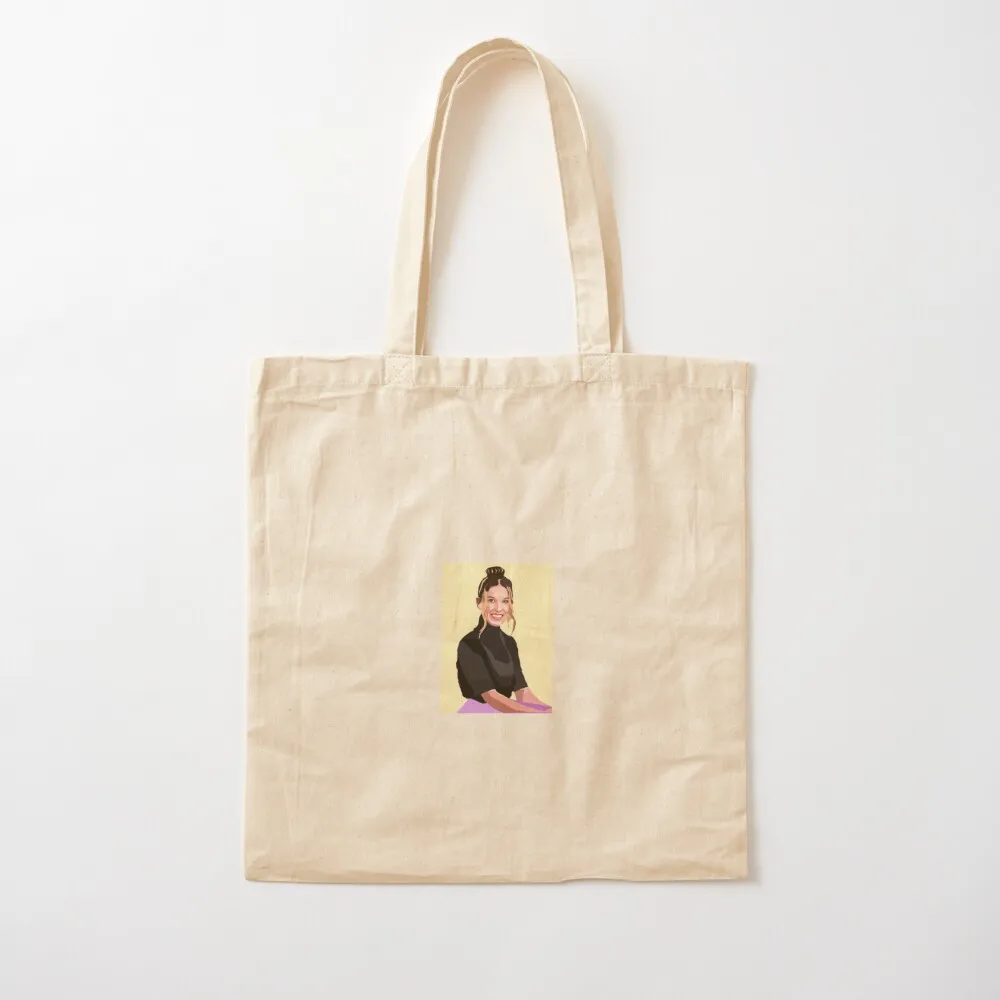 

Millie Bobby Brown Tote Bag bags luxury women reusable shopping bag Canvas Tote Bag