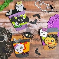 Panalacraft ozdoby na Halloween śliczne Bat metalowe wykrojniki halloween diecut scrapbooking papier do albumów ręcznie robione kartki tłoczenie