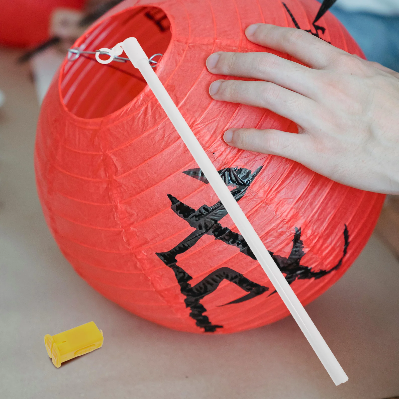 

8Sets Lantern Pole ABS Made Smooth Edges Fine Workmanship Lantern Materials DIY Project Handheld Sticks Comfortable Grip