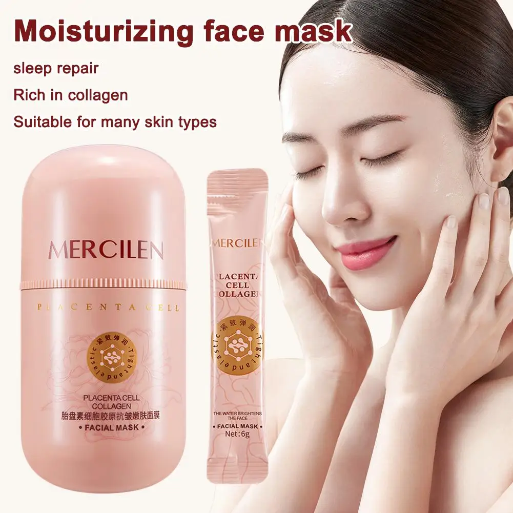 

Moisturizing Facial Mask Anti-Aging Firming Formula, Plumps Skin & Fades Fine Lines, Deep Hydration Collagen Mask Skin Care