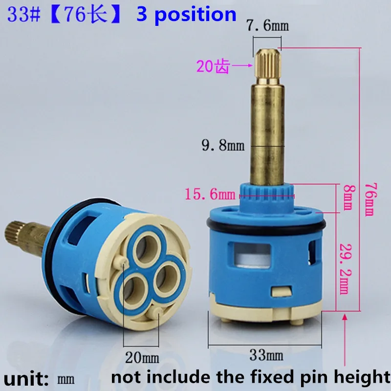 1PC accessori per cartucce rubinetto doccia soffione doccia vasca miscelatore acqua 3/4 posizione 26MM 28MM 33MM 35MM 37MM diametro.