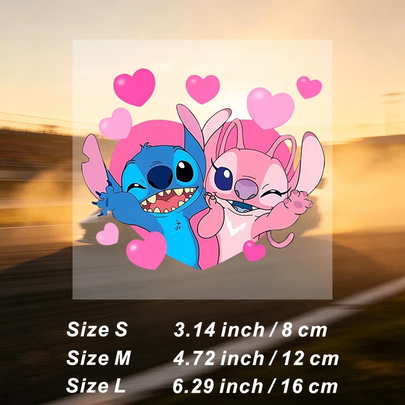 Car Stickers Love Couple Vinyl Decal Waterproof Die Cut UV Resistant Scratch Resistant for Fuel Tank Gas Cap Car Body Auto Decor