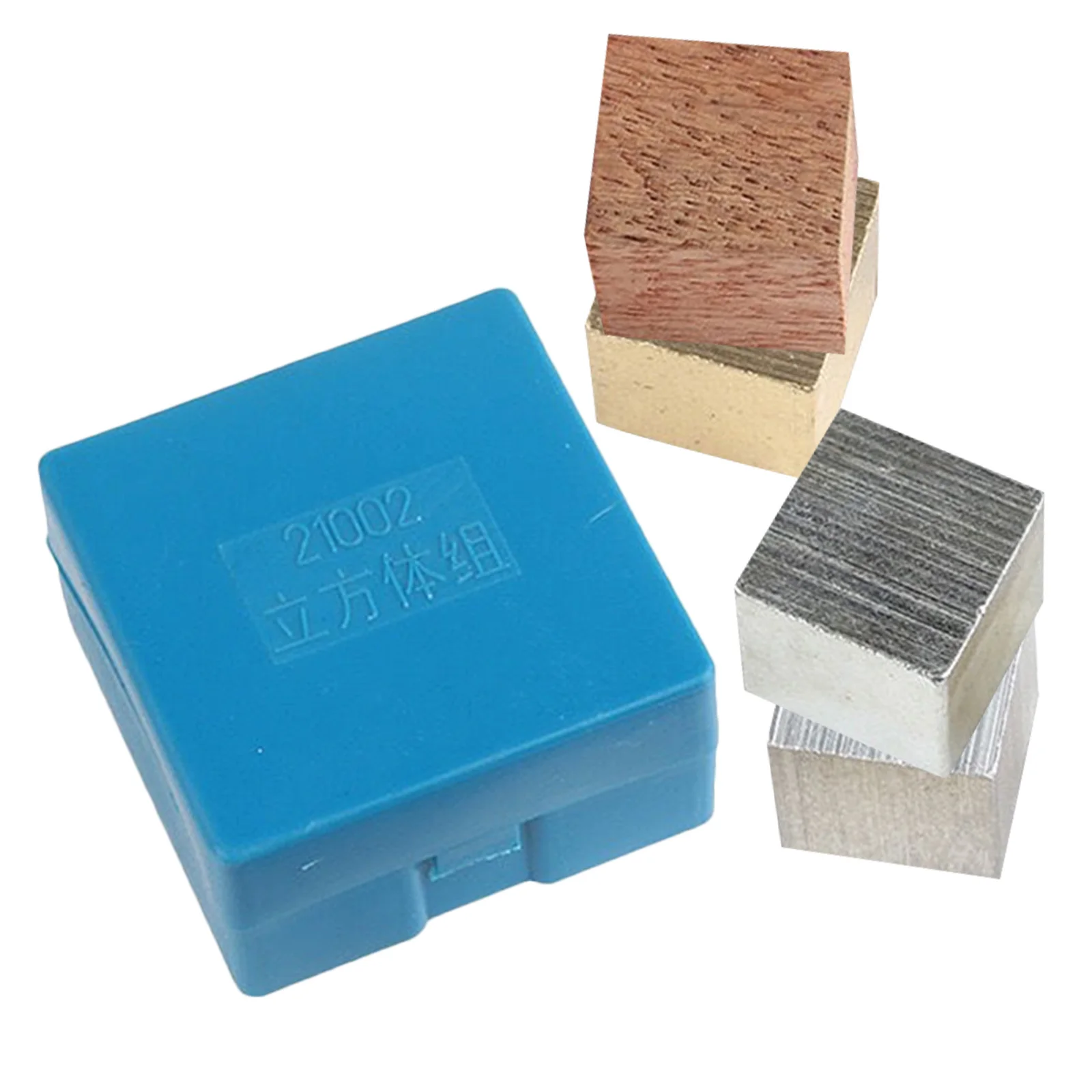 

1 set Scientific Density Cube Blocks Aluminum Iron Wood Physical Experiment Equipment Educational Teaching Tool