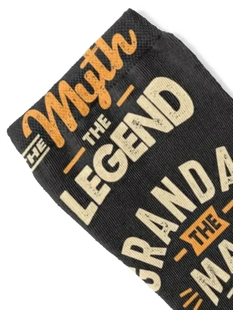 Grandad The Man Myth Legend - Mens Funny Dad and Grandpa Socks Non-slip funny gifts Luxury Woman Socks Men's