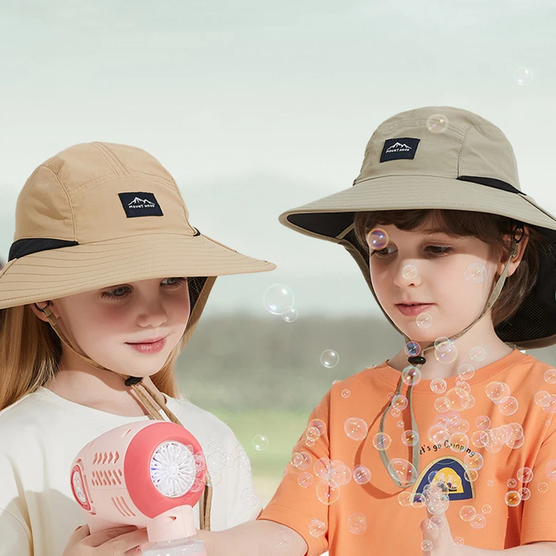 3-8 Yeas Kids UPF 50+ Sun Protection Hats Sun Hat for Baby Boy Girl Child Breathable Wide Brim UV Protection Cap Sunscreen hat