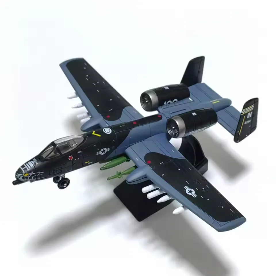 A-10 Fighter 1/72 Plastic Assembly Scale With Box Home Placement, Collection Decoration Creative Gift Room Decoration