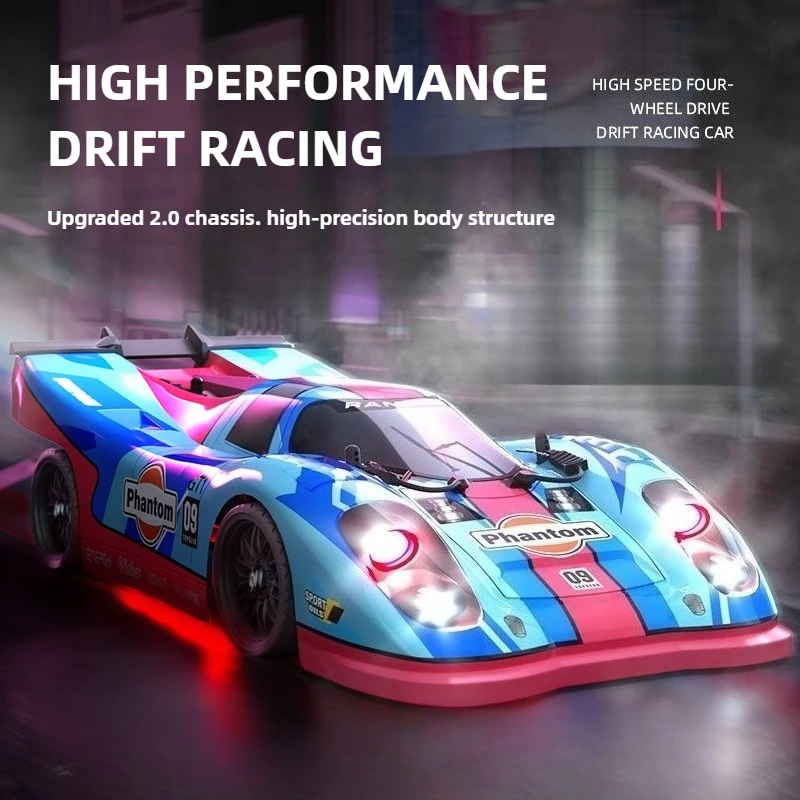 

1/16 RC Drift Racing C8806 4WD High Speed Brushless Remote Control Car with 50KM/H Light Remote Control Toy Model for Adult Gift