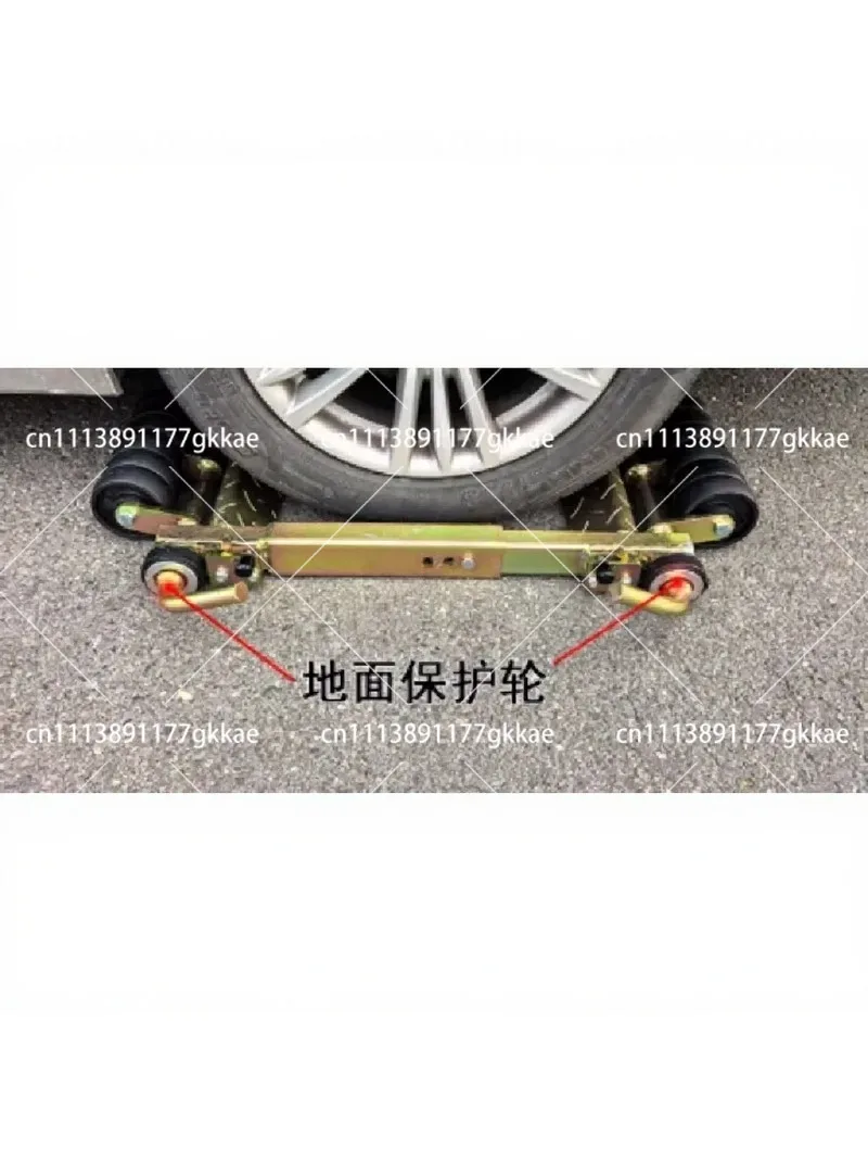 Heavy Duty Roller Lift Table Wheel Dolly Jack 4 Car Tire Positioning Tool for Garage