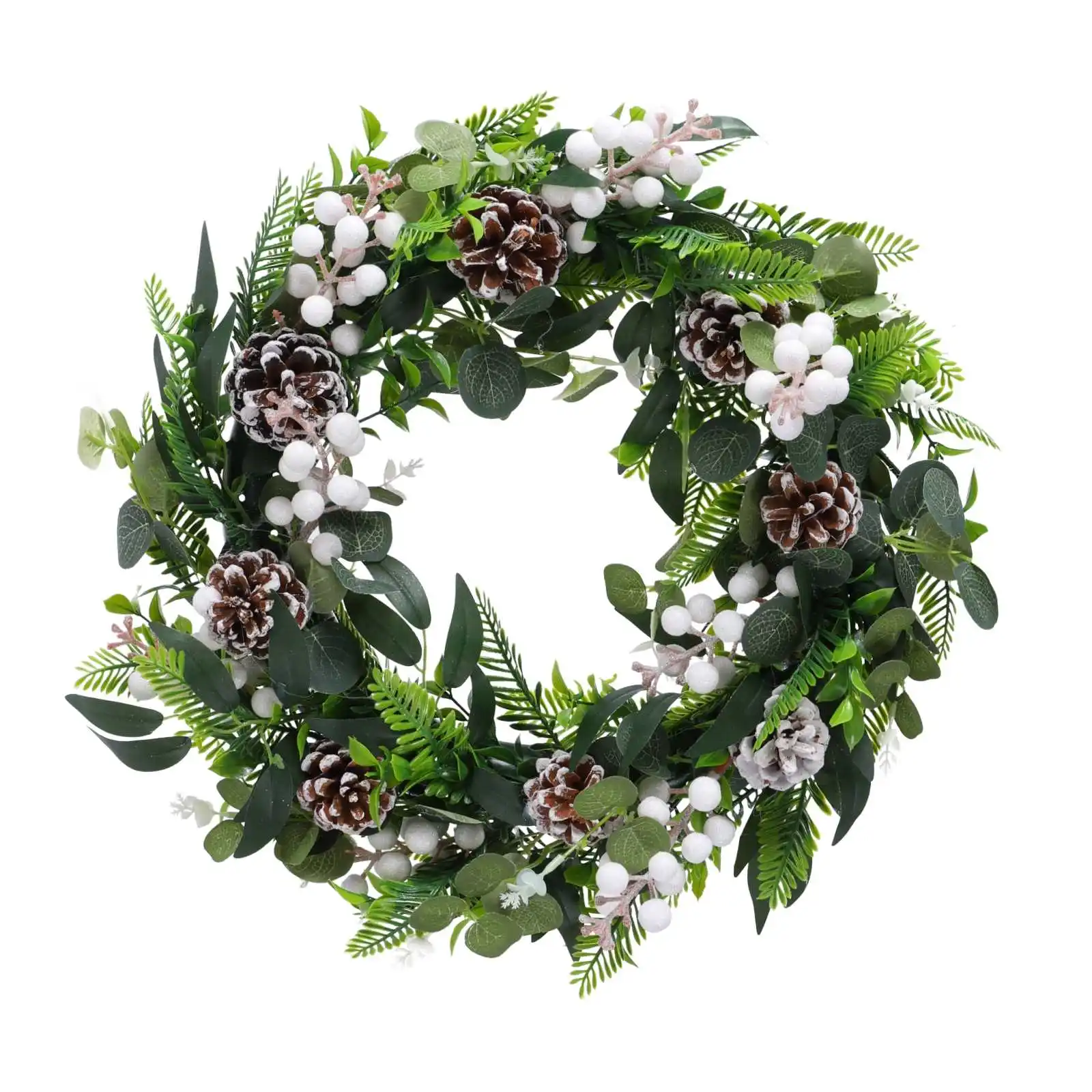 

Artificial Eucalyptus Wreath Fall Wreath Green Leaf Wreath for Front Door Window Wedding Home Porch Farmhouse Patio Garden Decor