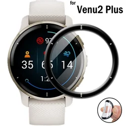 3D Curved Soft Screen Protector Film for Garmin Venu 2 Plus Smart Watch Protective Cover for Garmin Venu2 Plus (Not Glass)