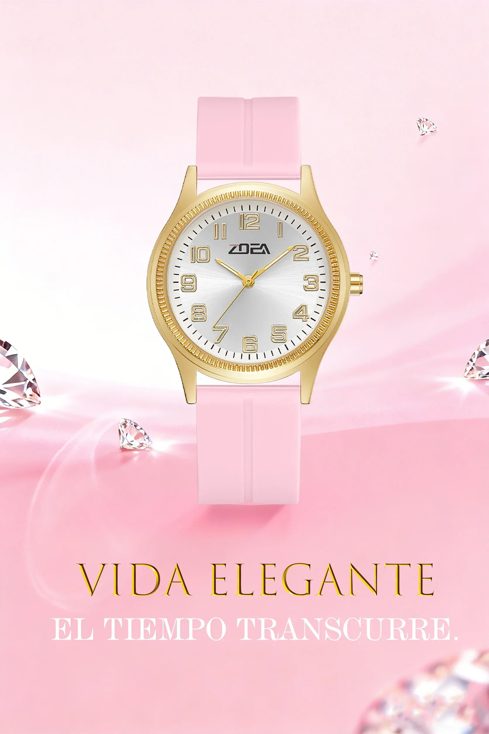 

ZOEA Fashion Silicone Ladies Watch, 30M Waterproof, Digital Dial, Perfect Gift for Girls