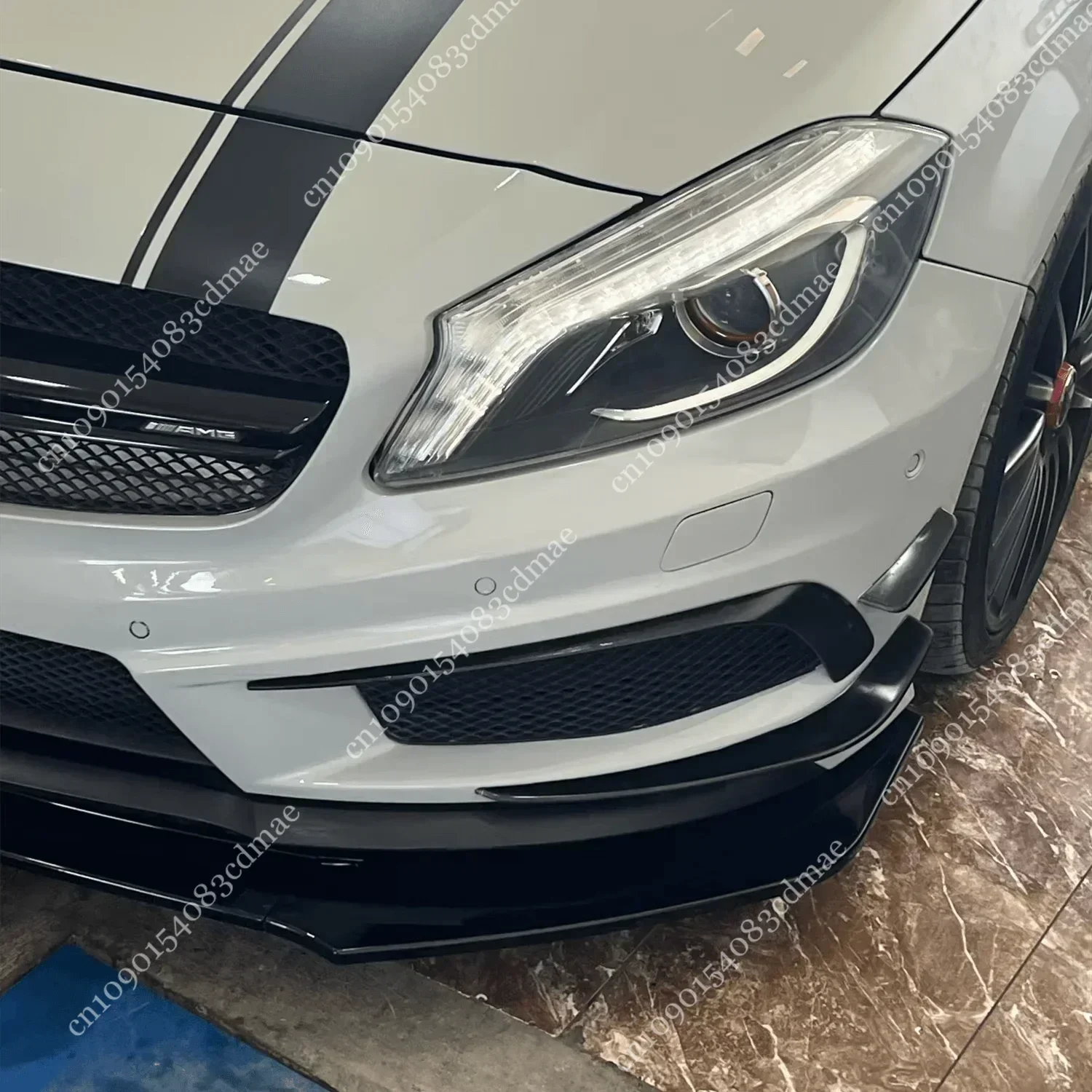 Front Bumper Splitter Lip for Mercedes Benz A Class W176 Pre-Facelift AMG LINE A180 A200 A250 A45 2012 2013 2014 2015 Body Kit