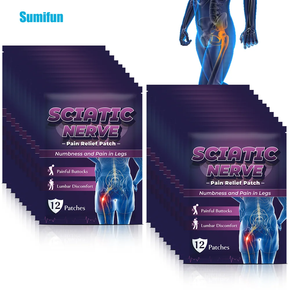 

12-240Pcs Sumifun Sciatic Nerve Pain Relief Patch Treat Hip Neuralgia Ache Sticker Muscle Joint Analgesia Health Care Plaster