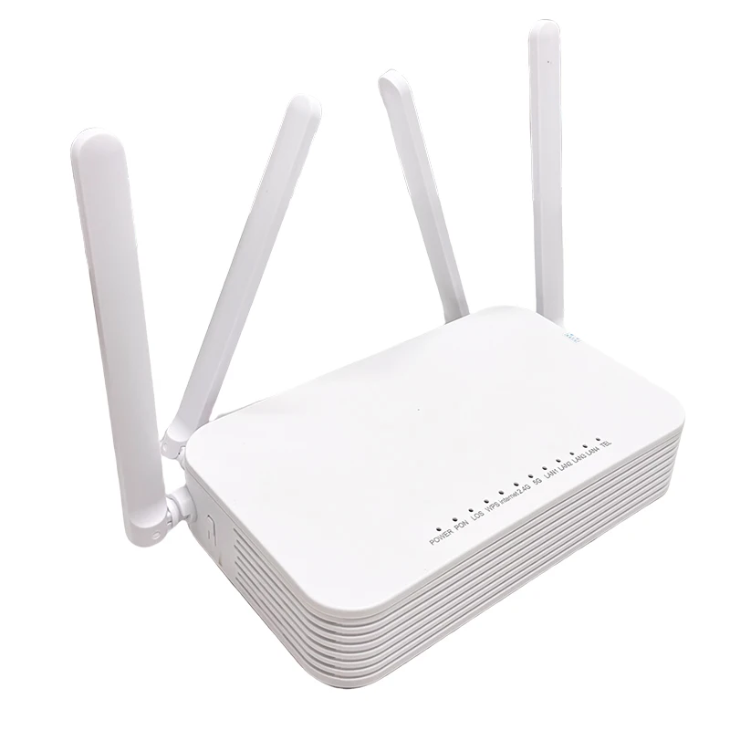 

F900 four port dual band XPON 2.4g, 5G cable TV+network integrated optical modem 1GE+3FE+WIFI high-speed ultra stable network