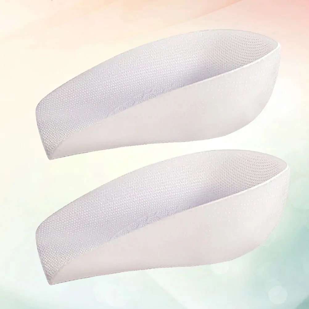 1Pair Transparent Height Increase Insoles Unisex Inner Silicone Soft Breathable Non Slip Shoes Pads Comfortable