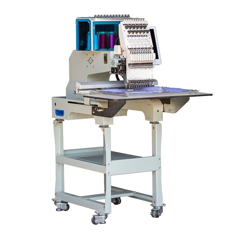 Fully automatic small household and commercial electric thread cutting into clothes and hats embroidery machine