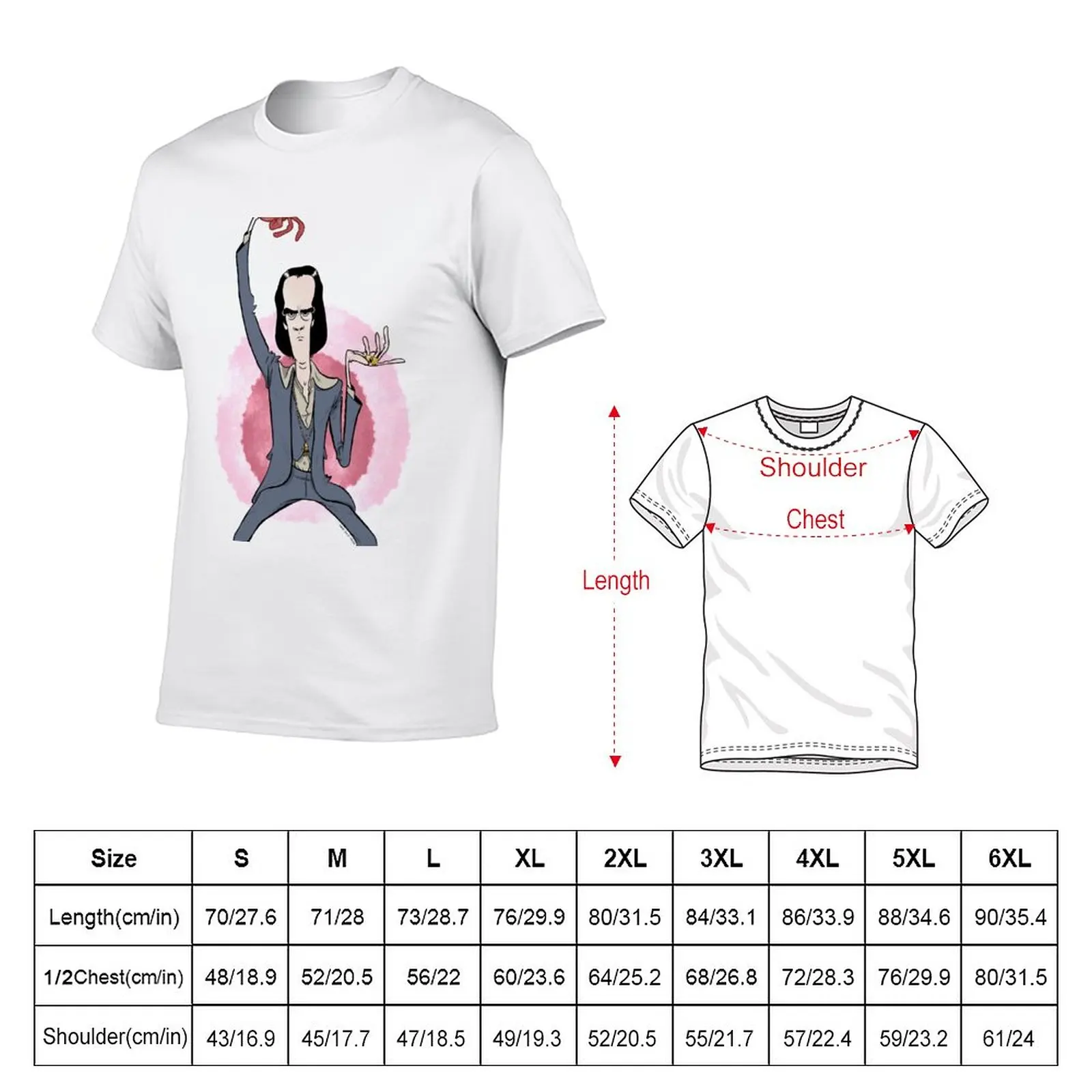 New Nick Cave T-Shirt custom t shirts design your own summer tops mens white t shirts