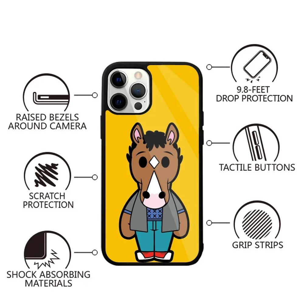 B-BoJack Horseman Phone Case For iPhone 16,15,14,13,12,11,Plus,Pro,Max,Mini Magsafe Magnetic Wireless Charging