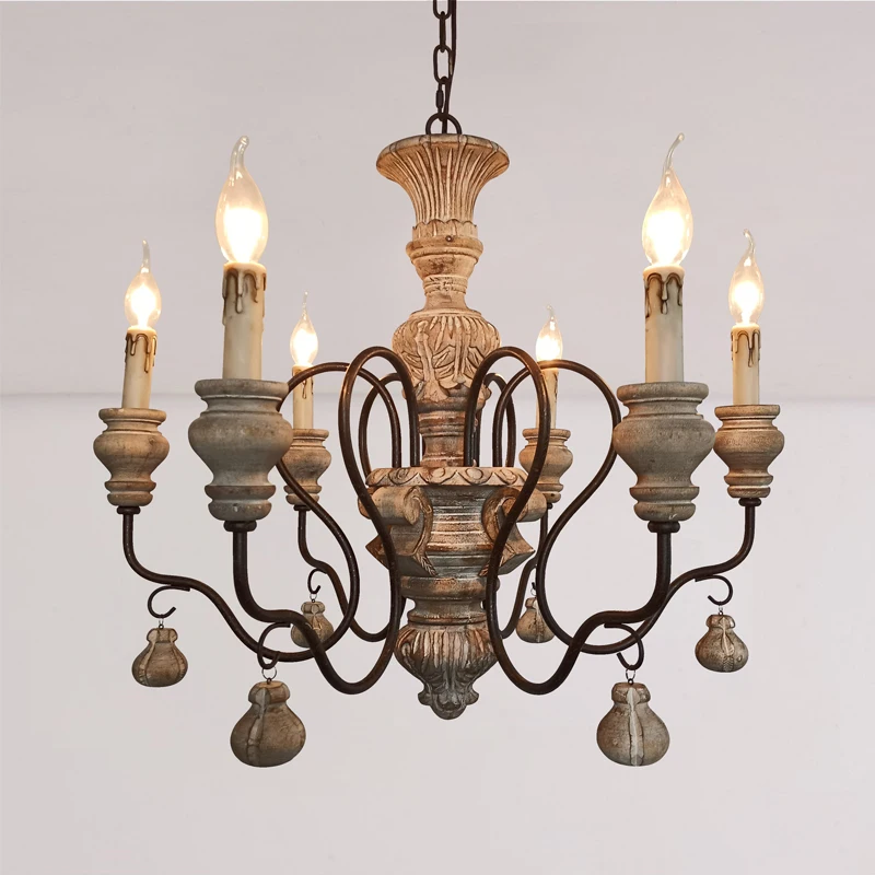 Farmhouse Chandeliers for Dining Room French Country Chandelier Ciling Lights Indoor decorative pendant light Kitchen Lamp