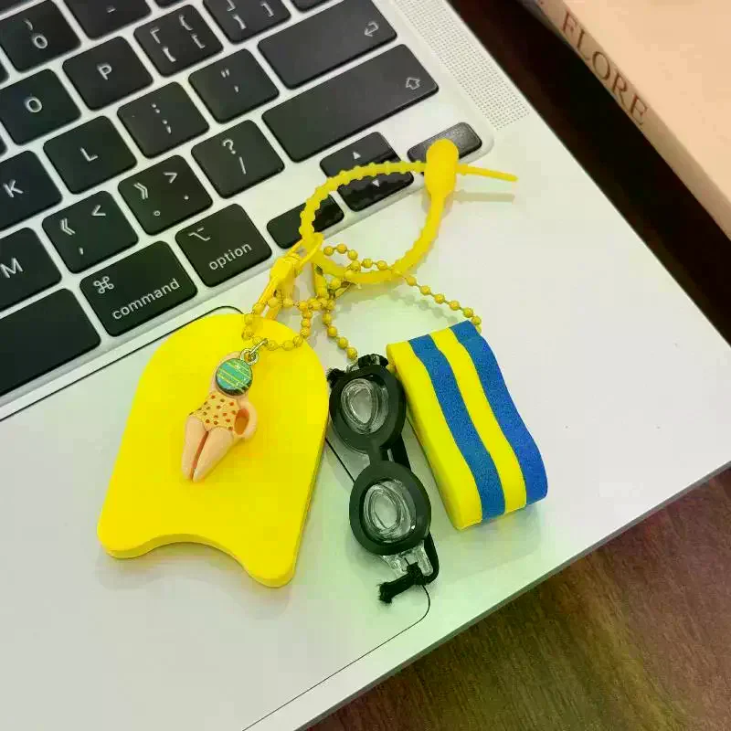1PCS Floating Key Ring,Yellow and Pink Water Buoyant Key Chain,Boat Key Chains for Fishing,Sailing,Surfing,Swimming,Water Sports