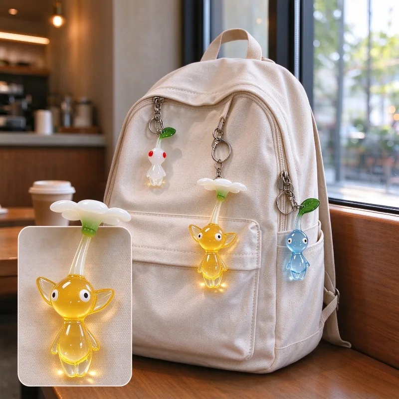 Cute Game Anime PIKMIN Figure Captain Olimar PIKMIN Action Figure PVC Keychains Collection Model Doll Toys for Children Gifts view 5
