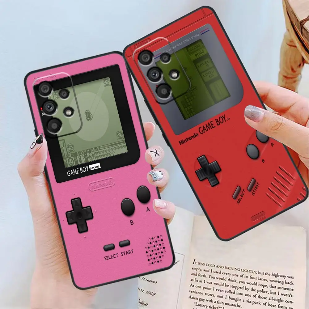 Phone Funda Case For Samsung Galaxy A90 A80 A73 A71 A70 A53 A52 A50 A42 A33 A32 A23 A22 A21S A14 A10 Case Classic Game-Boy Model