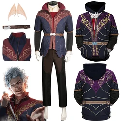 Game Balder Gate Cosplay Costume BG3 Astarion Disguise Fantasy Hoodie Outfits Adult Men Roleplay Fantasia Outfits Male Halloween