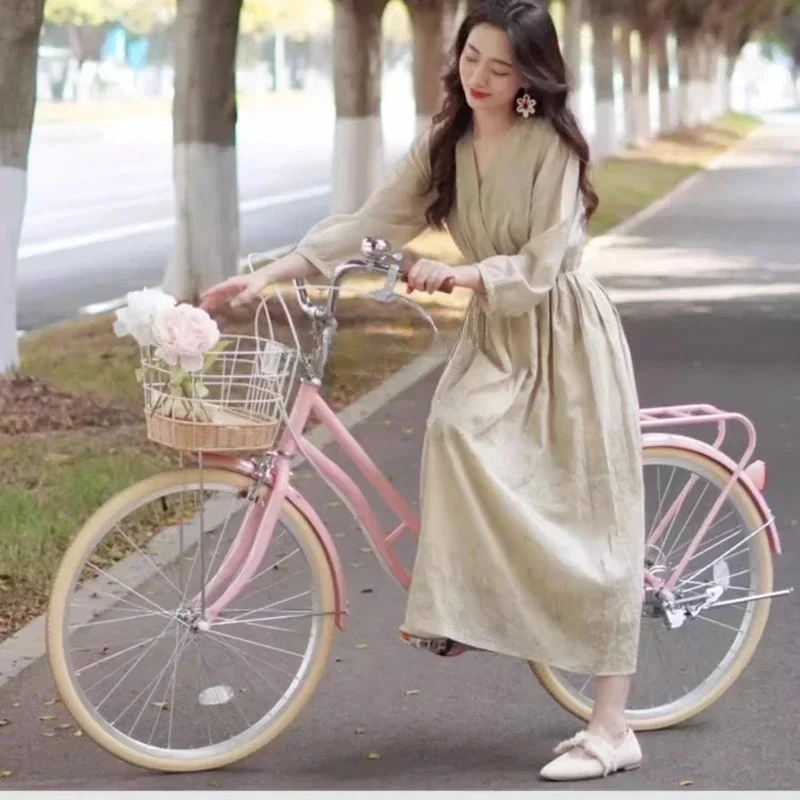 Bicycle Women's Adult Ladies Commuting Transmission Bike to Work Retro