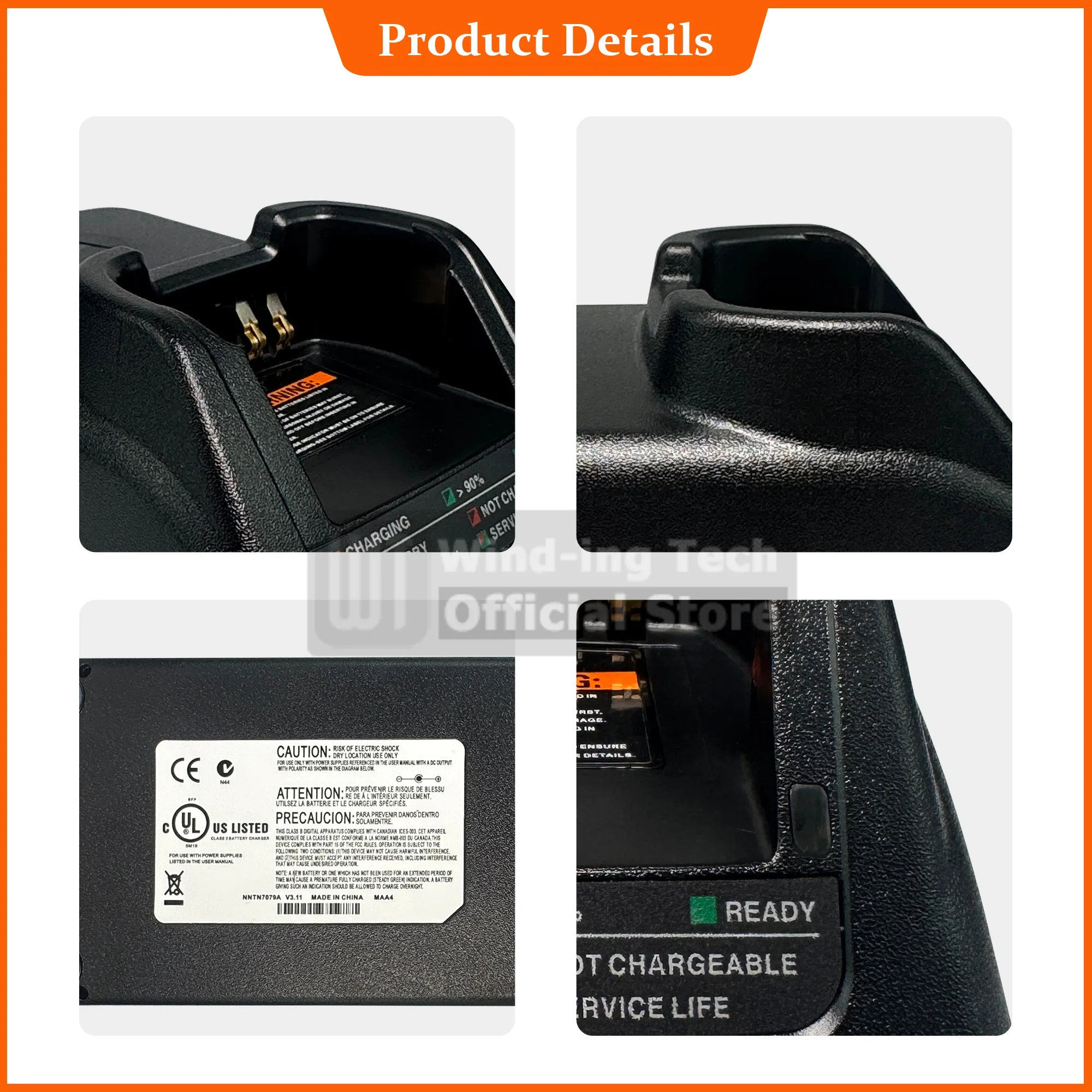 NNTN7079A Desktop Charger Base NNTN7079A NNTN7038 NNTN7033 Battery Charging Dock Compatible with APX6000 APX8000 APX7000XE Radio - view 5