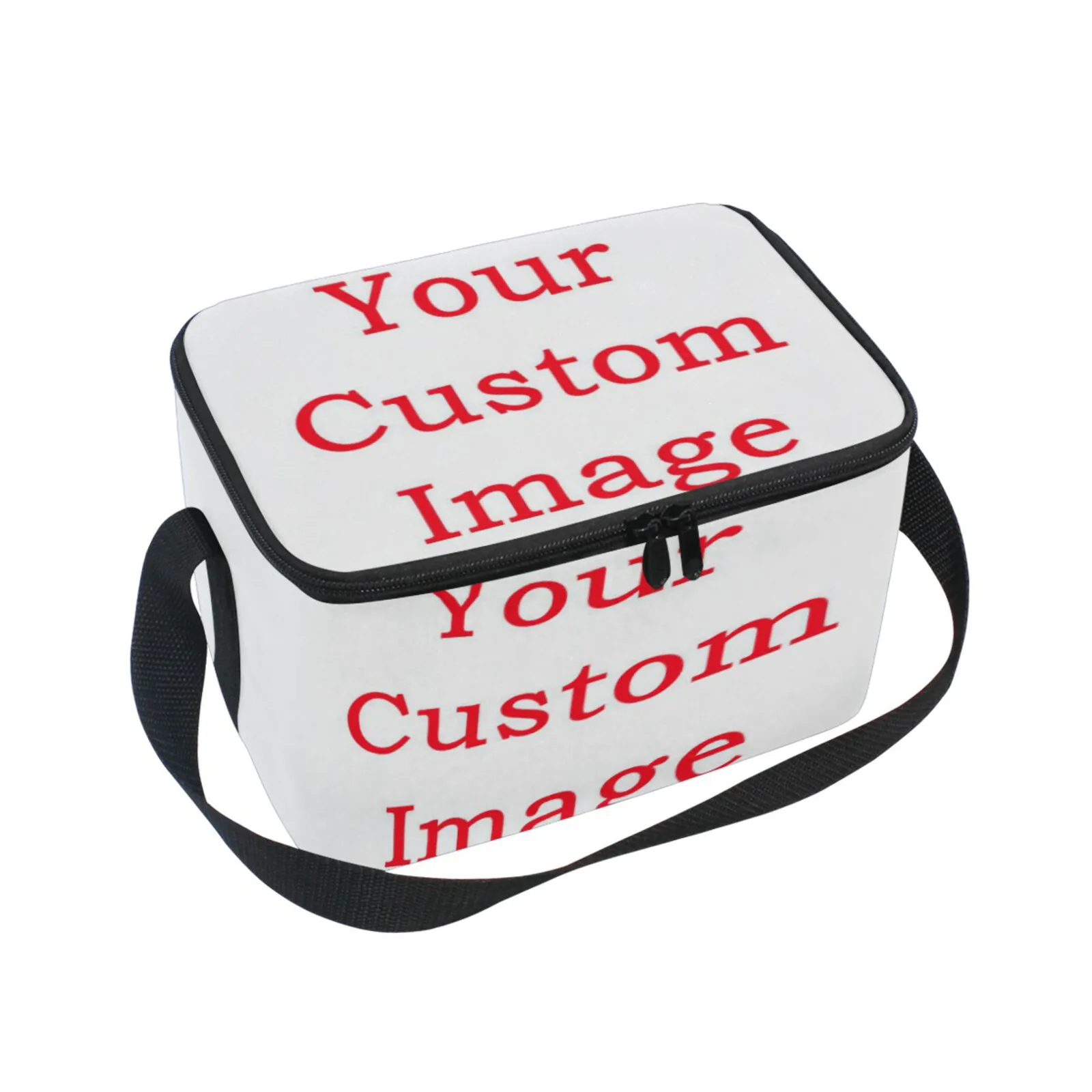 

Custom Insulated Lunch Bag For Women Men Portable Square Cooler Tote Bag Food Picnic Thermal Box Case Outdoor Storage Container
