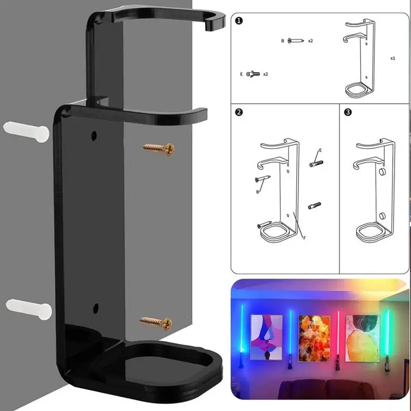 Acrylic Lightsaber Wall Mount Vertical Swords Stand Holder Decorative Swords Stand Display Stand Light Saber Wall Display Rack