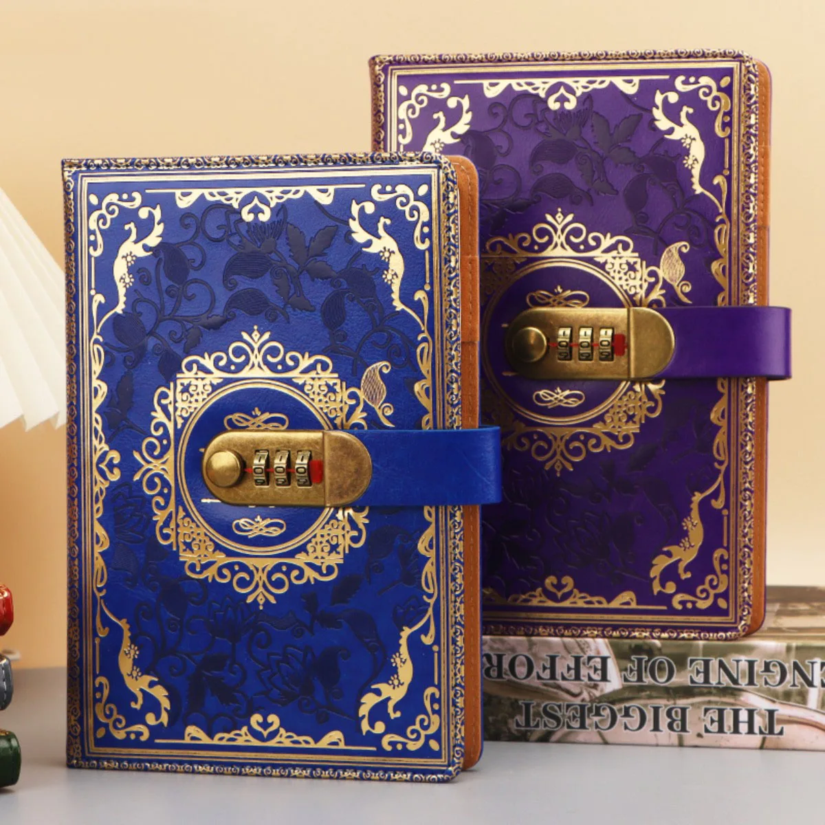 1-teiliges Notizbuch mit Passwortsperre, Retro-Tagebuch, Clipbook, Treffenprotokoll, Studentenbüro verfügbar, gesperrtes Notizbuch