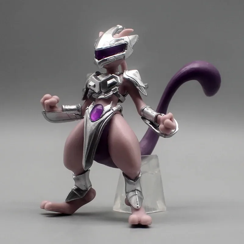 11 سنتيمتر البوكيمون Mewtwo في الصلب درع أنيمي عمل نموذج لجسم Gk تمثال جمع سطح المكتب زينة زخرفية لطيف اللعب الصبي هدية
