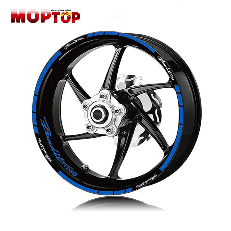 Front Rear Tire Universal Stickers For Bandit650 Bandit1250 Motorcycle Wheel Reflective Stripe Sticker Waterproof Rim Tire Decal