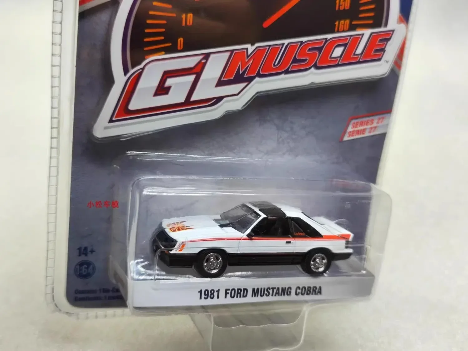 1:64 1981 Ford Mustang Cobra Druckguss Metall legierung Modell auto Spielzeug für die Geschenks ammlung