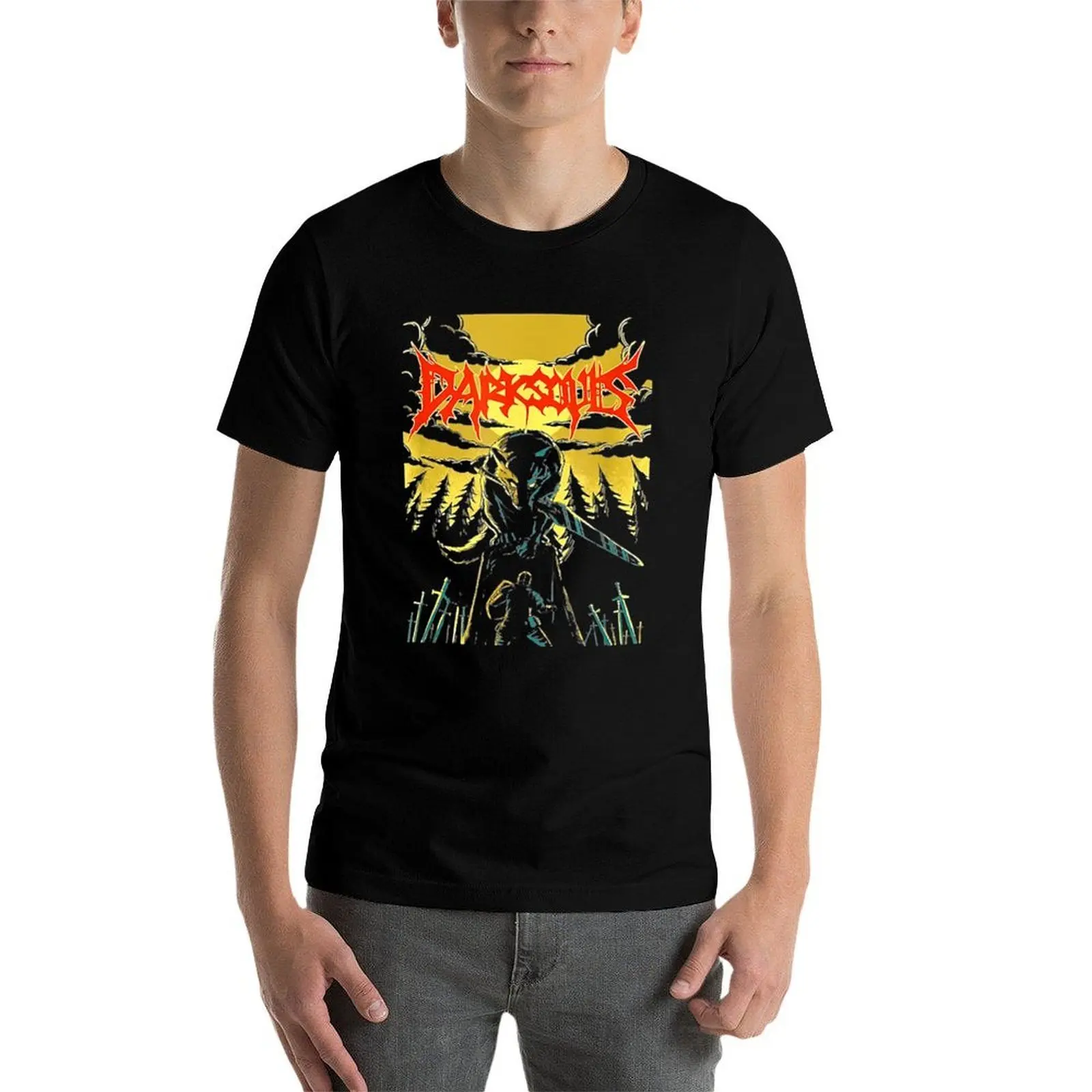 Unofficial Dark Souls Metal Band T-Shirt Cool Dry Performance T-Shirt view 3