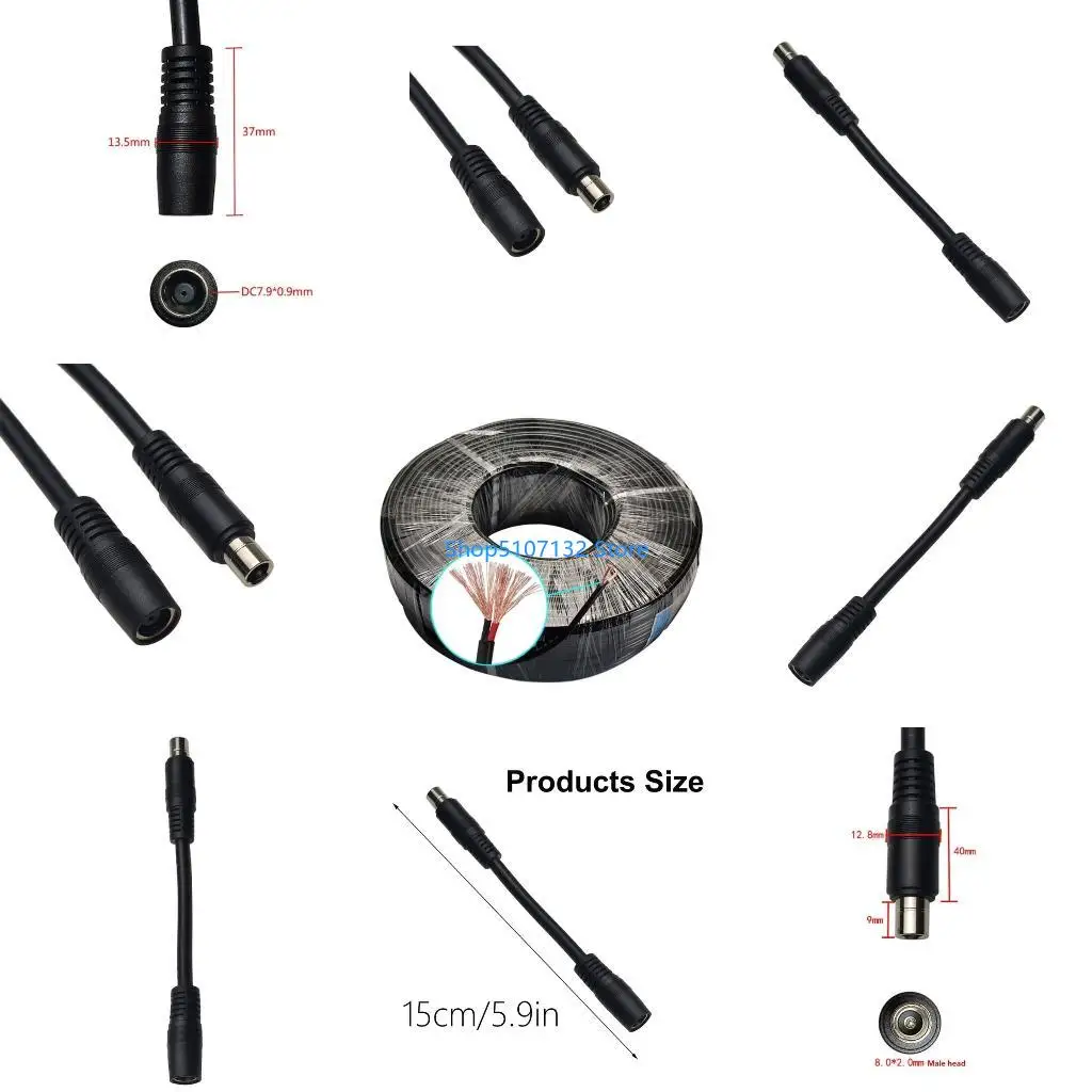 87HD Quality DC7909 To DC8020 Power Supply Cable For Mobile Power Sources Vehicle Electronics Power Connectors Cable