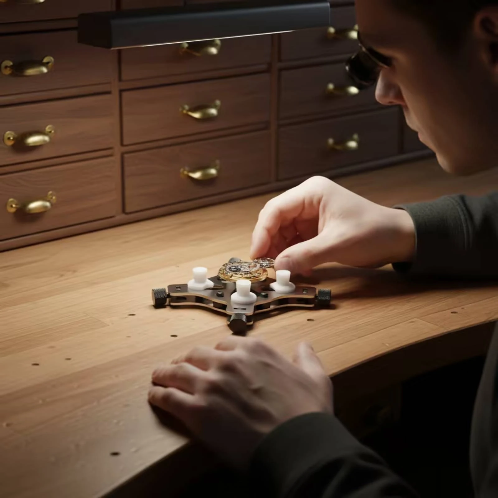 Watch Holding Fixture Adjustable Watch Holder Heavy Duty High Quality for Watchmakers, Workbench